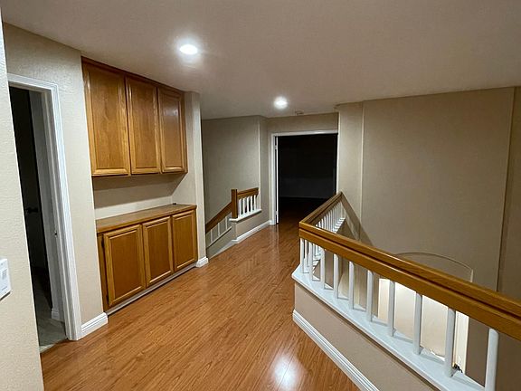 Upstairs hall with engineered wood floors