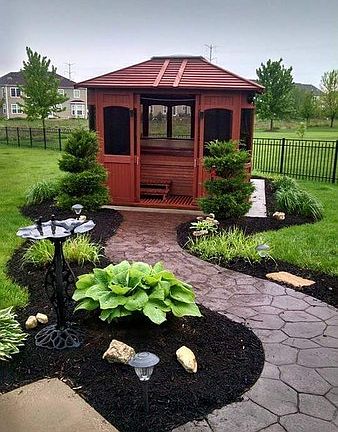 Hot tub House
						:
						Relaxing sanctuary, easy care, steps from patio doors w/perennial plantings.