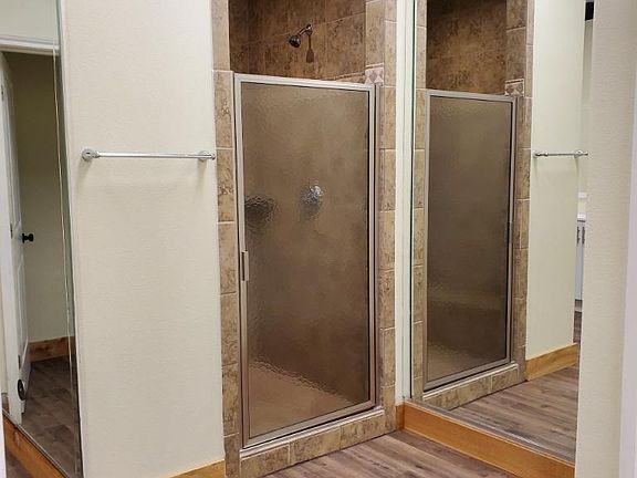 Large tile shower stall