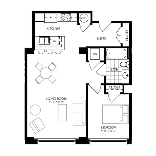 Floor plan The Cary