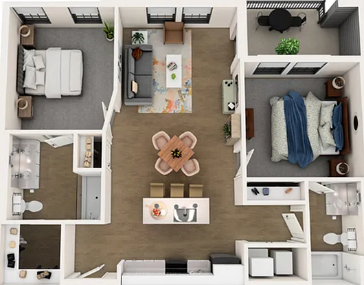 Apartment Home A Floorplan View Apartment Home A Floorplan View