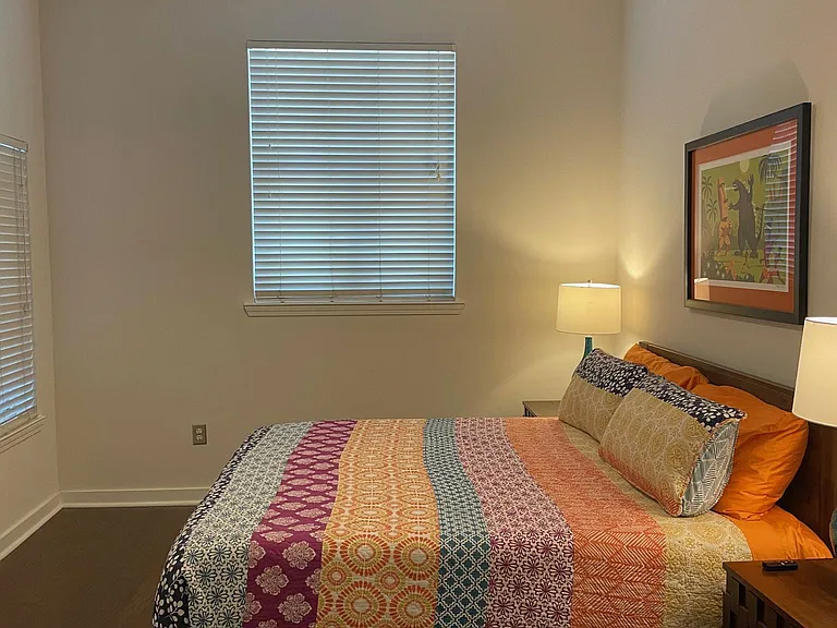 Bedroom (shown with king size bed)
