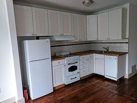 Updated Kitchen with Subway Tile Backsplash & Butcher Block