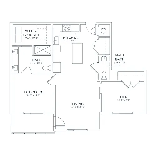 Floor plan B1-A
