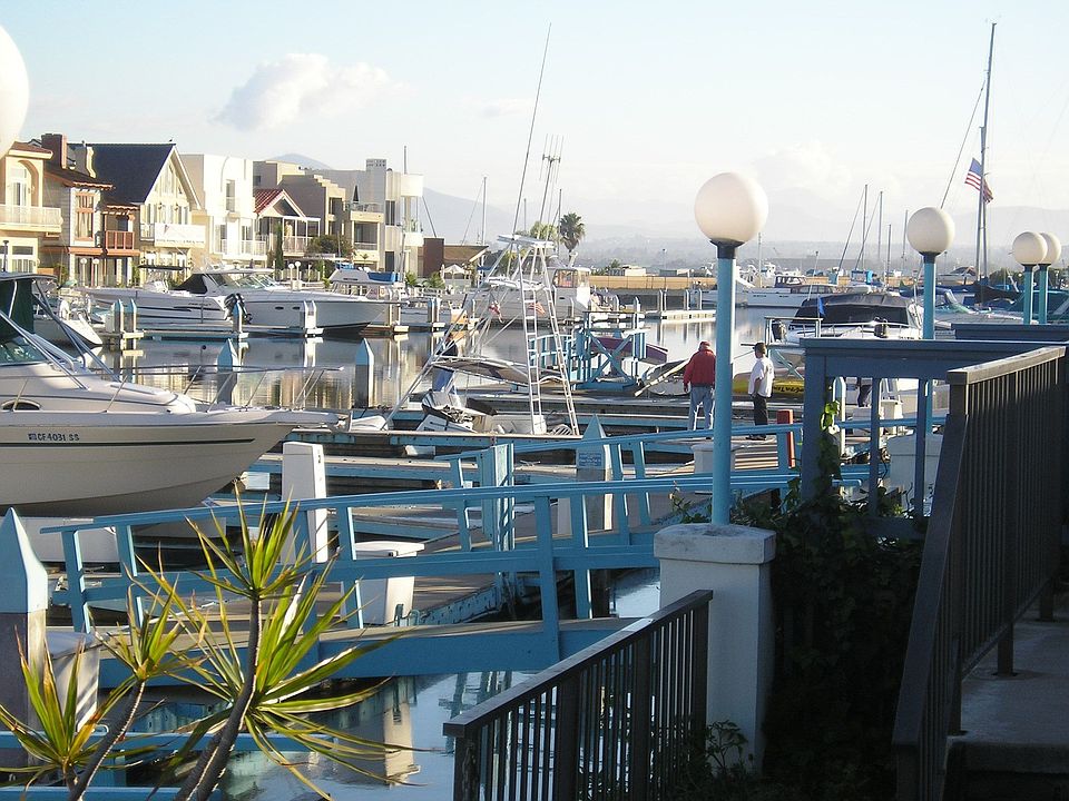 lower level of canal-front deck