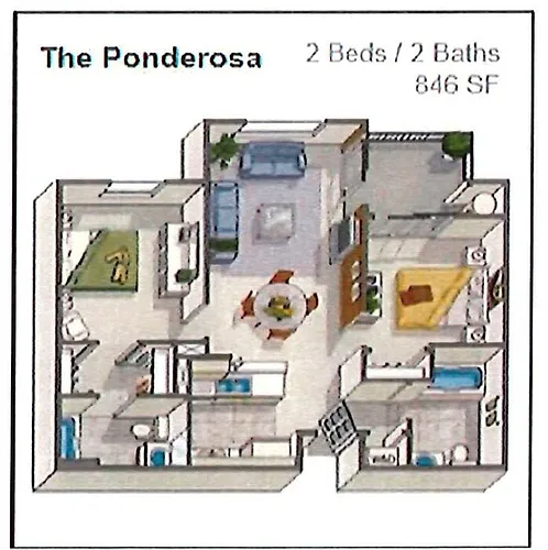 Floor plan The Ponderosa