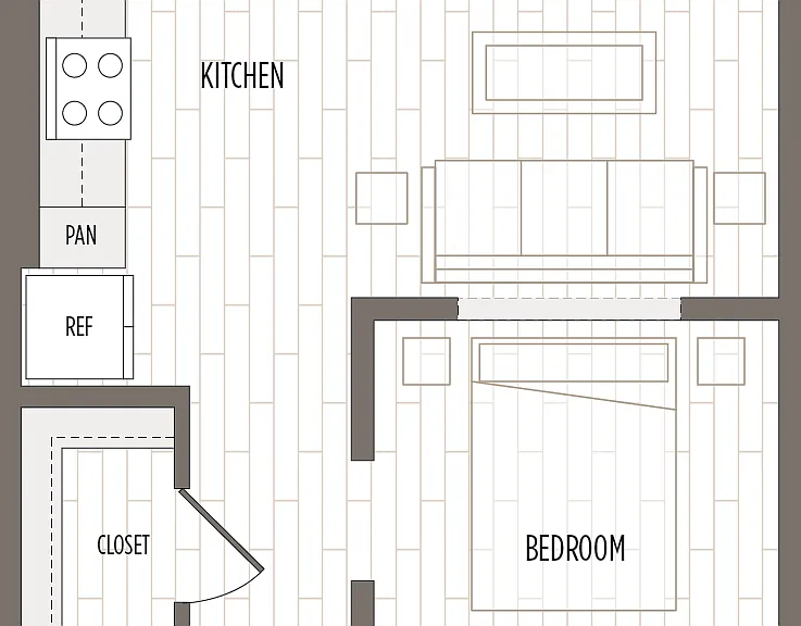 ST: 1bed 1bath ST: 1bed 1bath