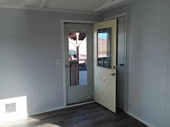 front entry to open living area