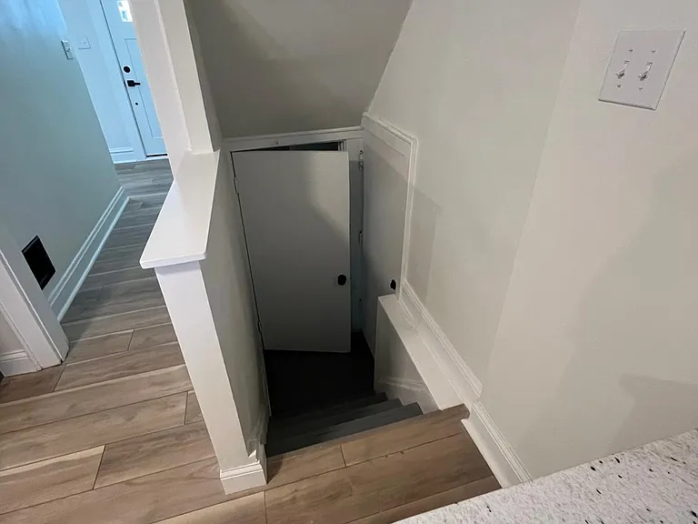 Stairs leading to basement