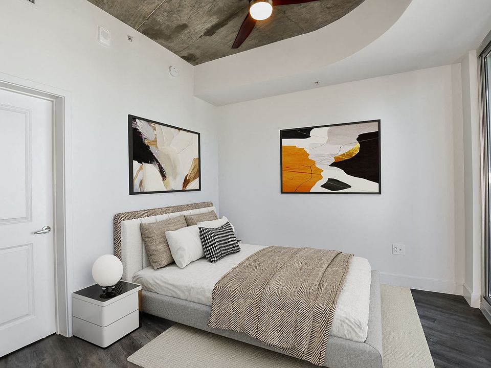 Bedroom with Wood-Style Plank Flooring