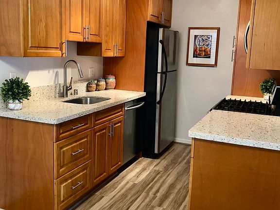 Completely remodeled kitchen with high end cabinetry