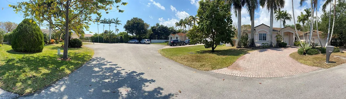 Cool de sac street with house panoramic view - 16132 SW 84th Ct