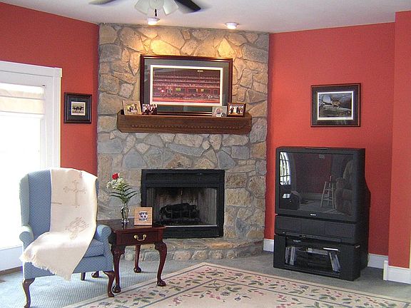 Enjoy family time in the great room with fireplace