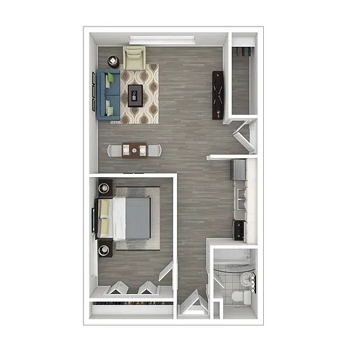 Floor plan 1x1 Upgrade