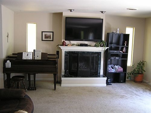 living room fireplace