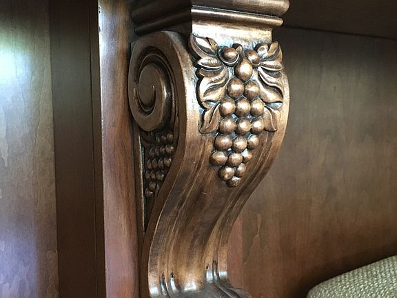 Hand carved Cherry Corbels 