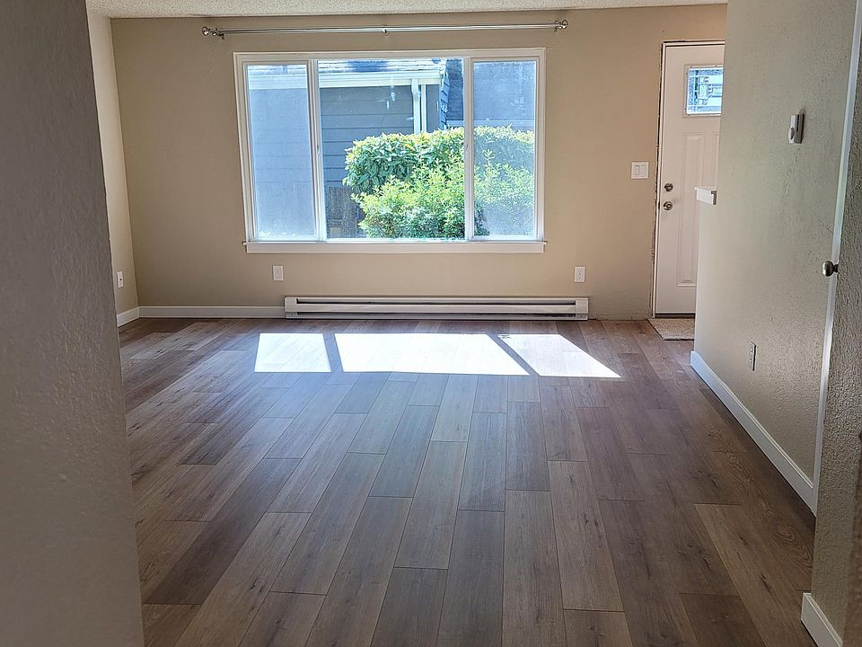 view from kitchen to living room