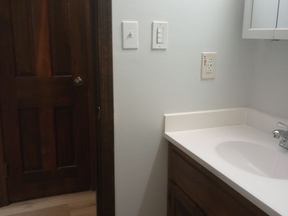 New sink , toilets,and flooring