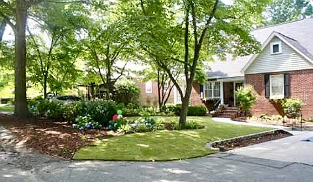 Taken after landscaping  