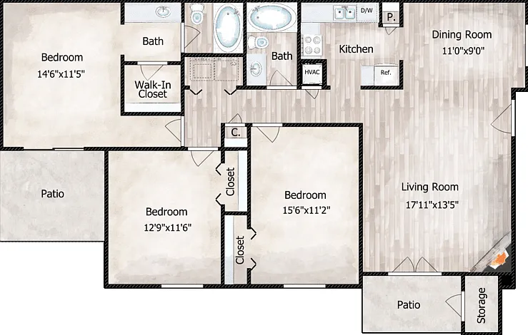 Madison Floorplan Diagram