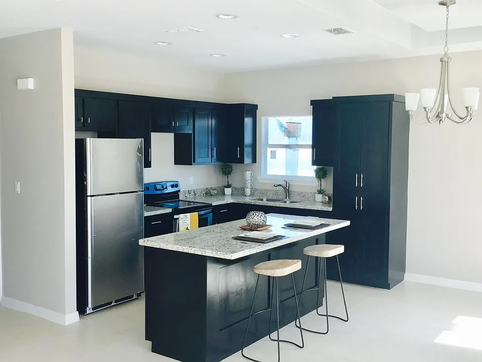 Kitchen with plenty of cabinet space and pantry storage