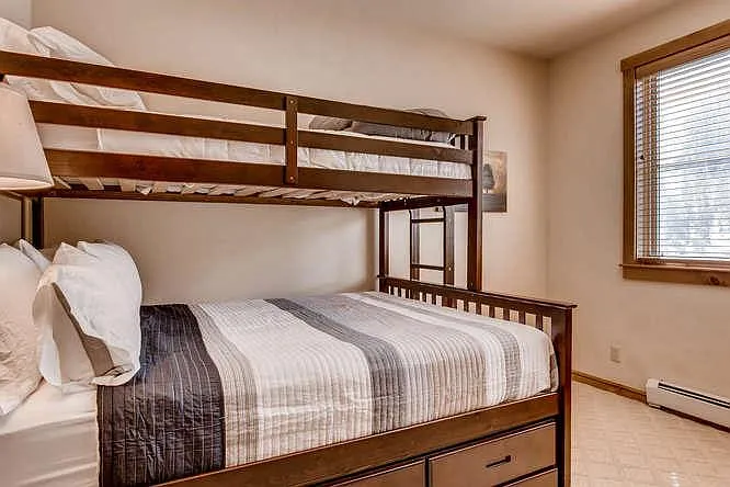 Main Floor Bedroom: Full + Single Bunk