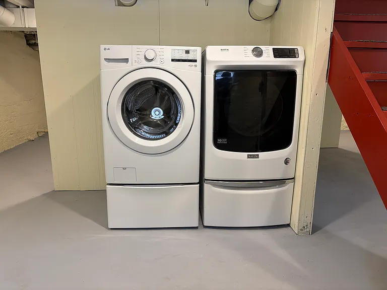 Laundry provided in basement