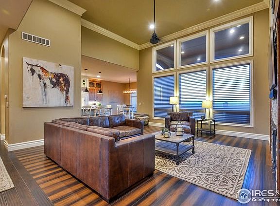 Natural light pours in through massive windows