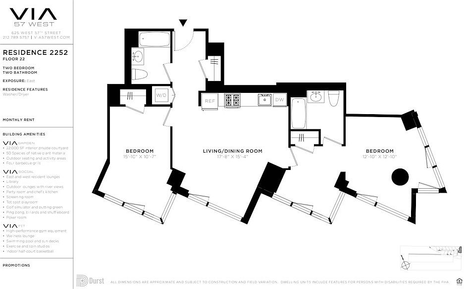 625 W 57th St New York, NY Zillow Apartments for Rent in New York