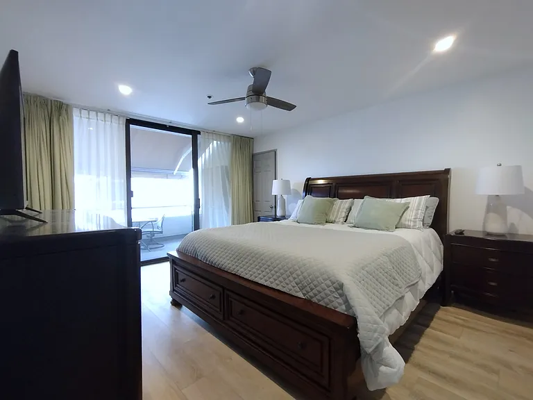 Master bedroom with patio