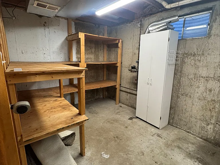 Downstairs storage room