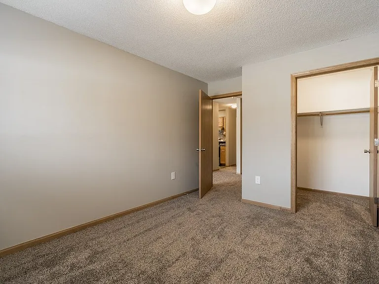 Many bedrooms have spacious walk-in closets.