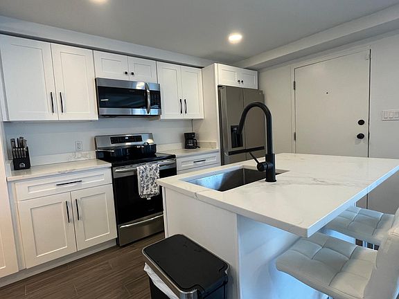 Our brand new kitchen with new stainless steel appliances