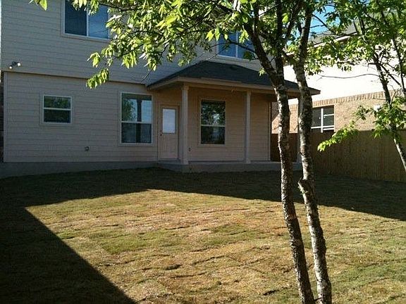 Back yard with patio