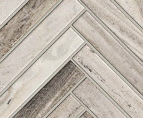 Kitchen Backsplash Haven Point Chevron Mosaic