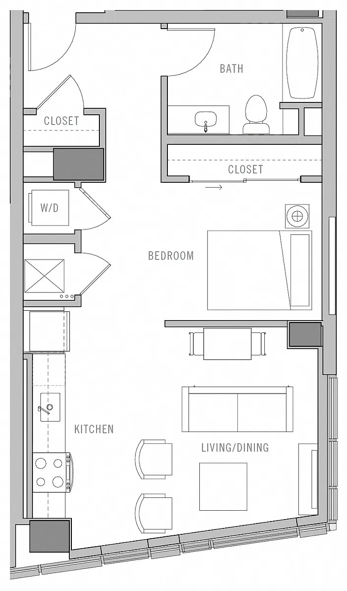 Floor plan Studio-B