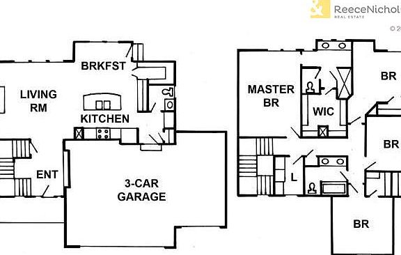 First and second level floorplan.