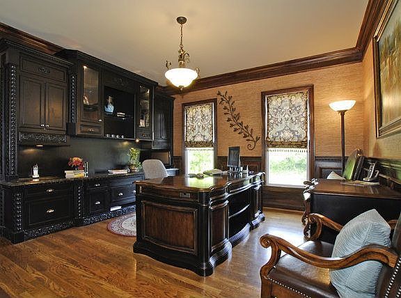 Custom built ins complete office