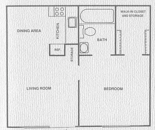 Floor plan 1 Bedroom