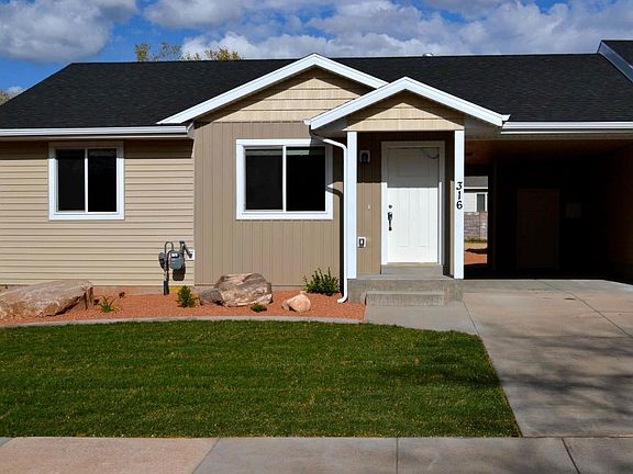 Duplex with covered parking