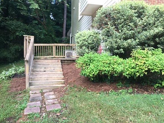 Left side of house private entrance.