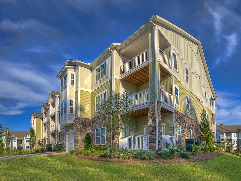 Residential building with private balconies