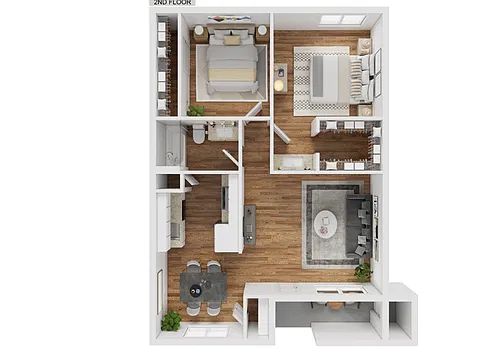 Floor plan 2 Bedroom