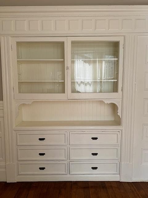 Hutch in living family room off kitchen