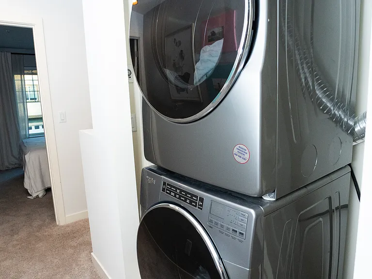 Washer and dryer.