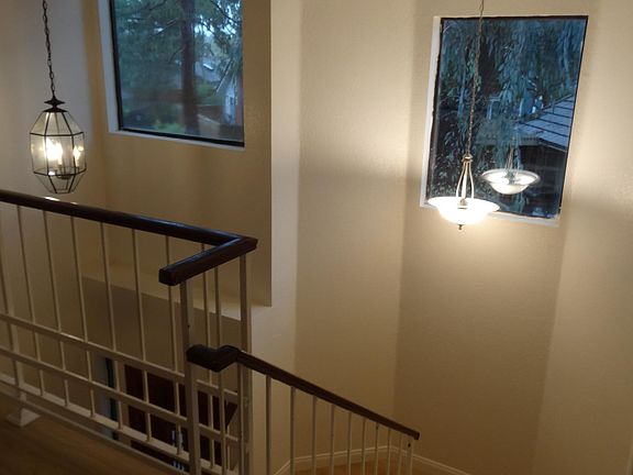 well lighted stairway