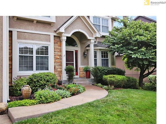 Inviting landscaping at entry