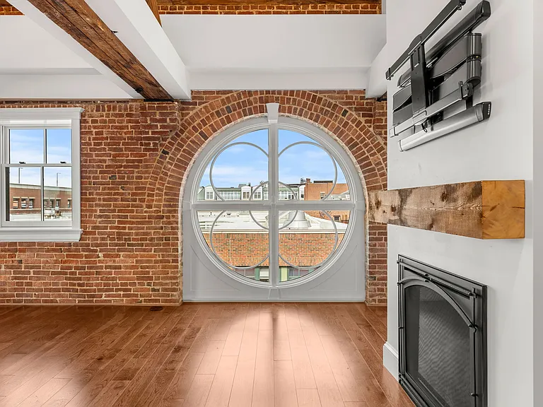 7' floor to ceiling round monumental windows