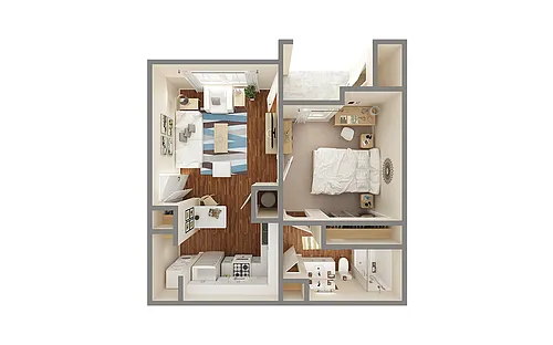 Floor plan 1X1