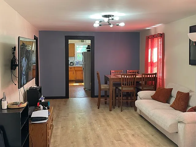 living room, dining area. furniture not included.